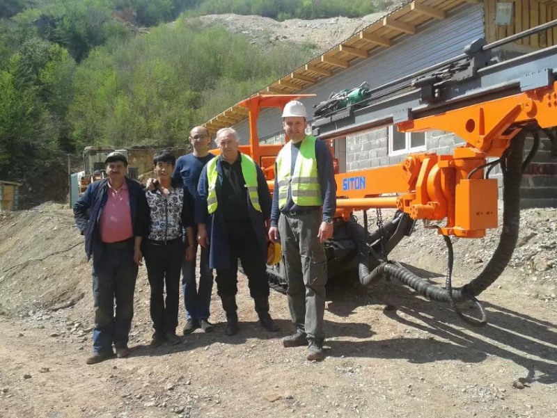 DT1-14 Drill rig and LWLX-150 Muck Loader in Tajikistan
